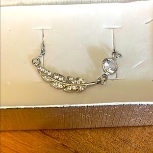 Elegant Silver Leaf Necklace